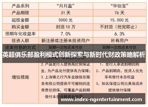 英超俱乐部盈利模式创新探索与新时代财政策略解析